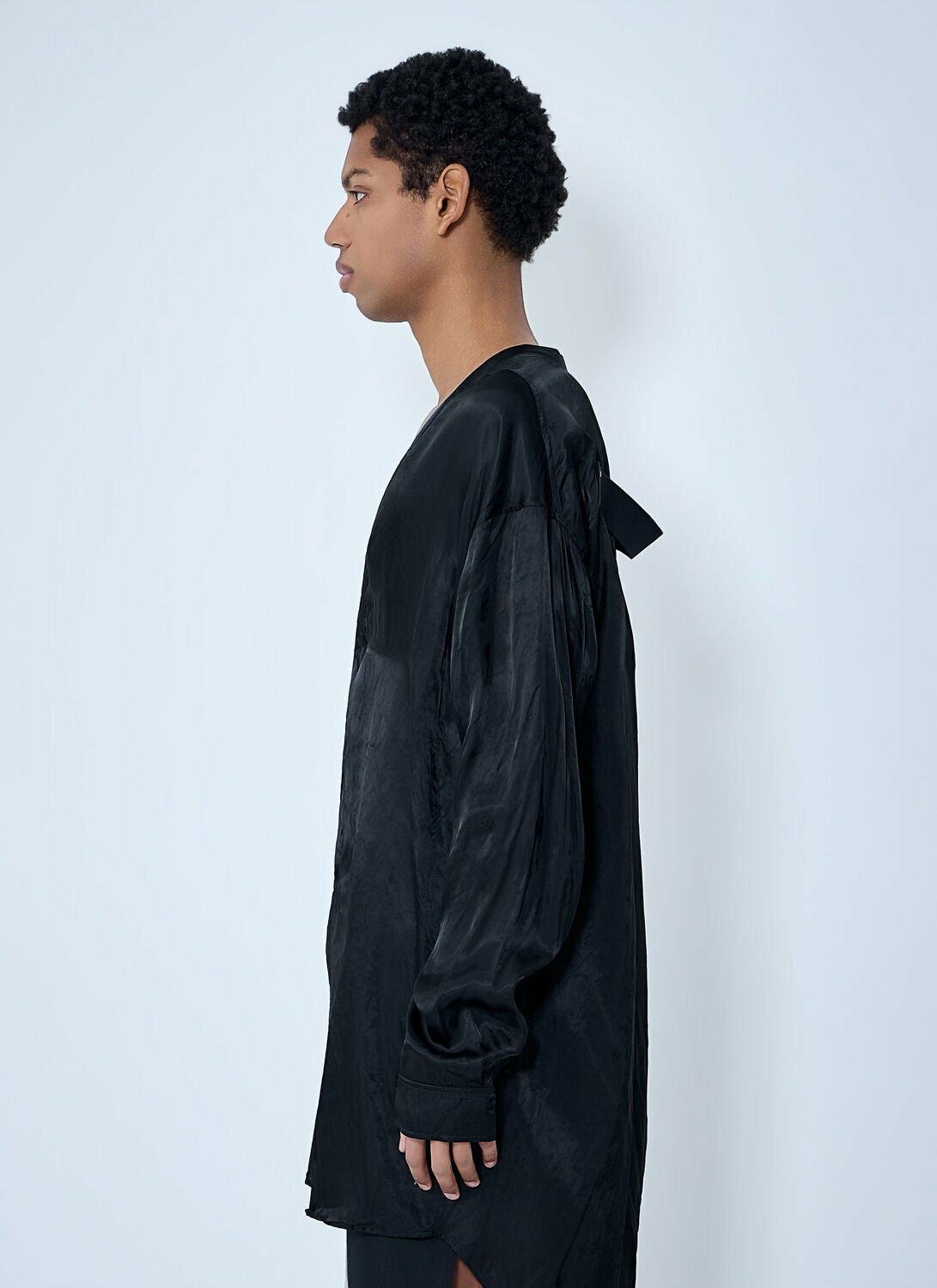 Rick Owens Oversized V-Neck Shirt Rick Owens
