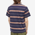 Armor-Lux Men's Multi Stripe T-Shirt in Navy/Praline/Natural