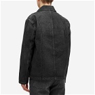 Loewe Men's Denim Workwear Jacket in Washed Black