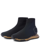 Ferragamo Gancini stretch-knit sock sneakers