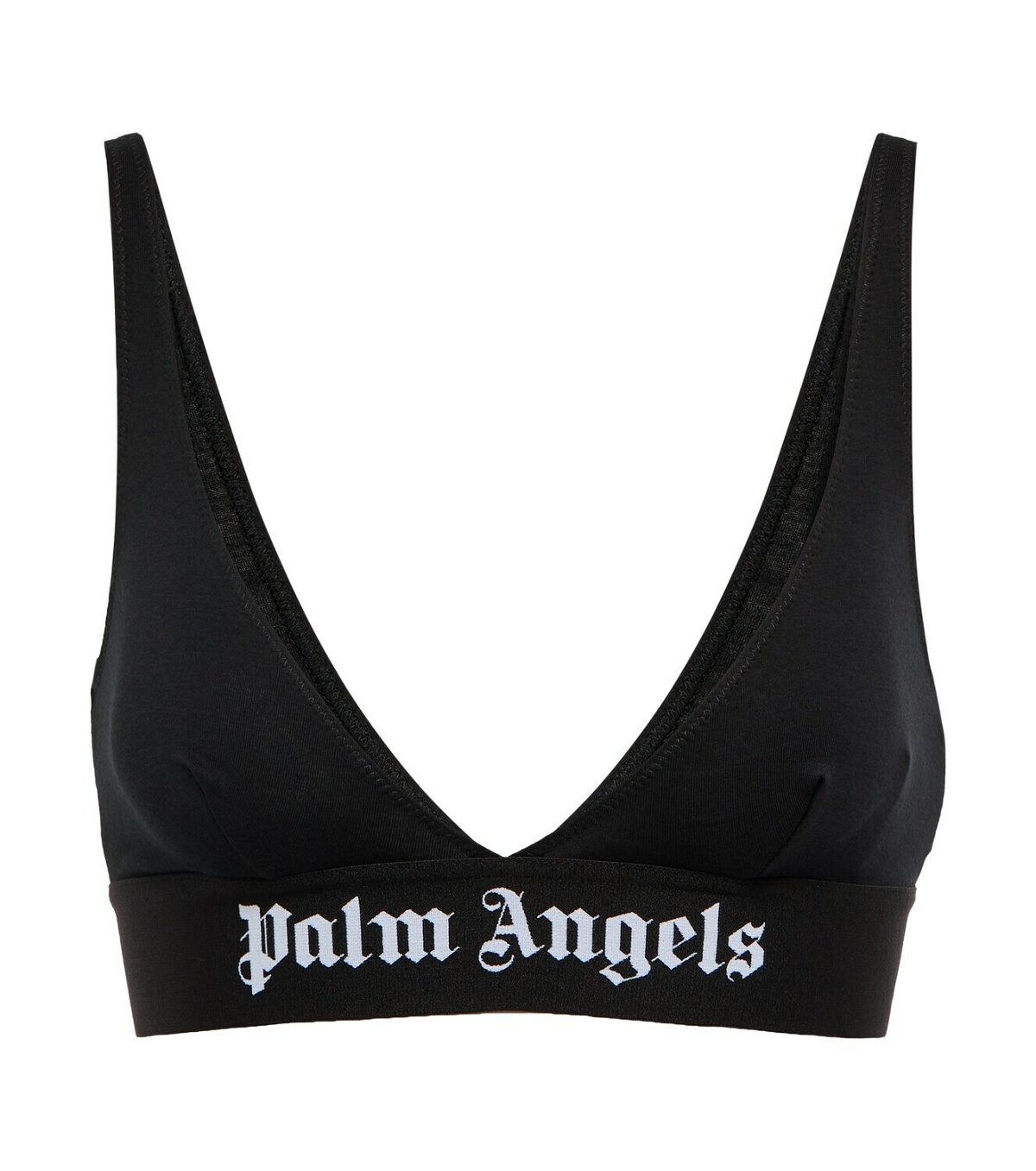 Palm Angels - Logo cotton-blend bra Palm Angels