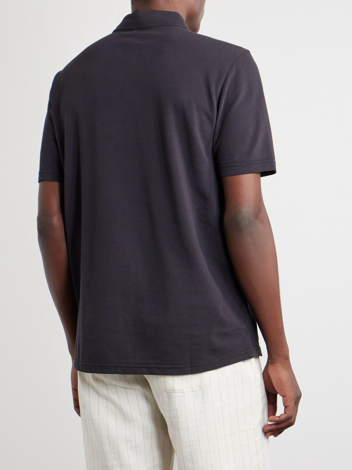 Frescobol Carioca - Luca Cotton-Piqué Polo Shirt - Black