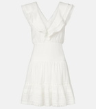 Poupette St Barth Della ruffled cotton minidress