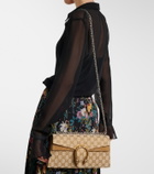 Gucci Dionysus GG canvas Small suede-trimmed crossbody bag