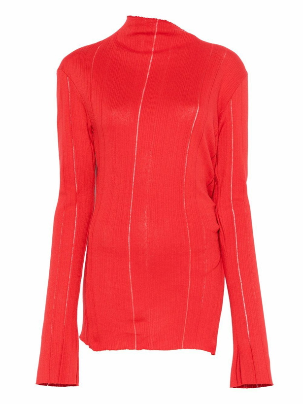 Photo: Jade Cropper Slit-Detail Knitted Top
