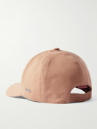 Zegna - Logo-Appliquéd Cotton-Blend Twill Baseball Cap - Neutrals