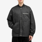 MASTERMIND WORLD Men's Quilted Bomber Jacket in Black