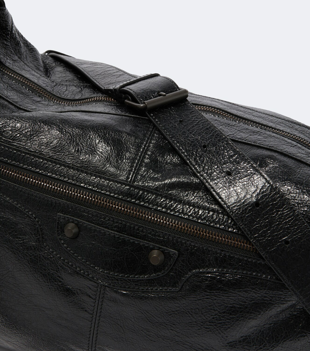 Balenciaga Le City Moto leather shoulder bag