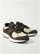 New Balance - 2002R Leather-Trimmed Suede and GORE-TEX® Mesh Sneakers - Brown