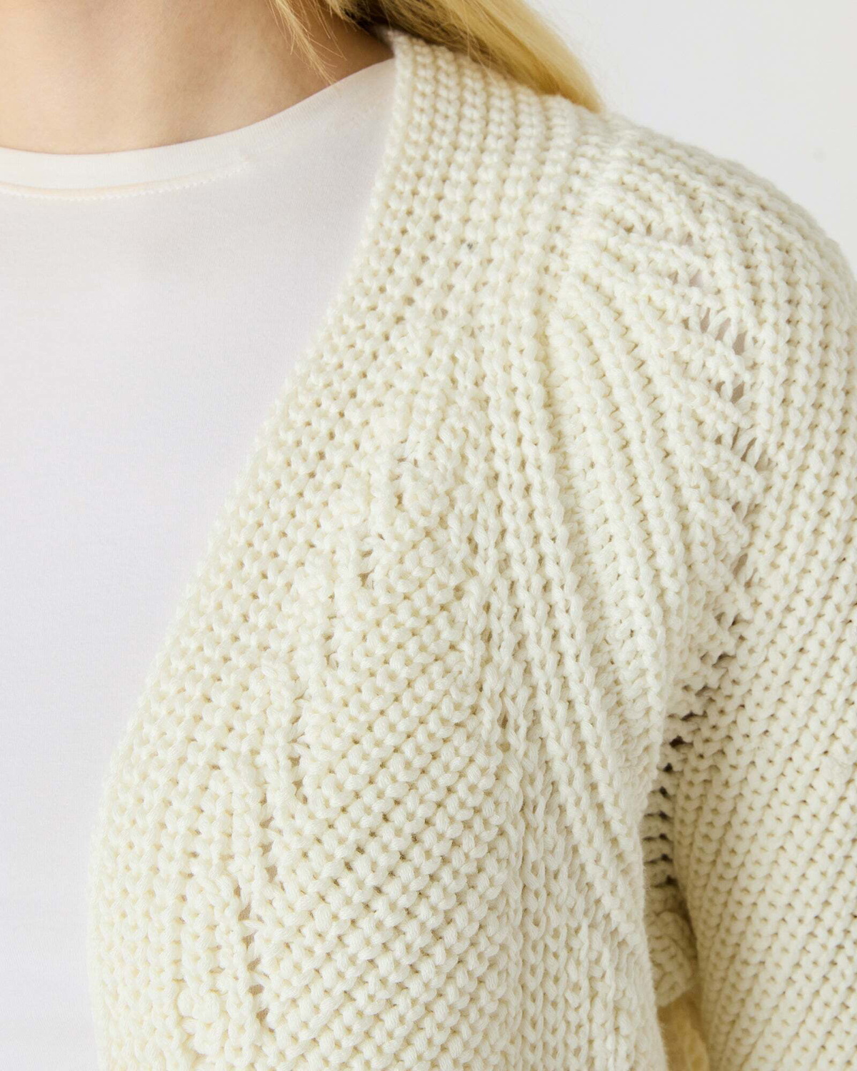 Steve Madden Opal Cardigan in Natural