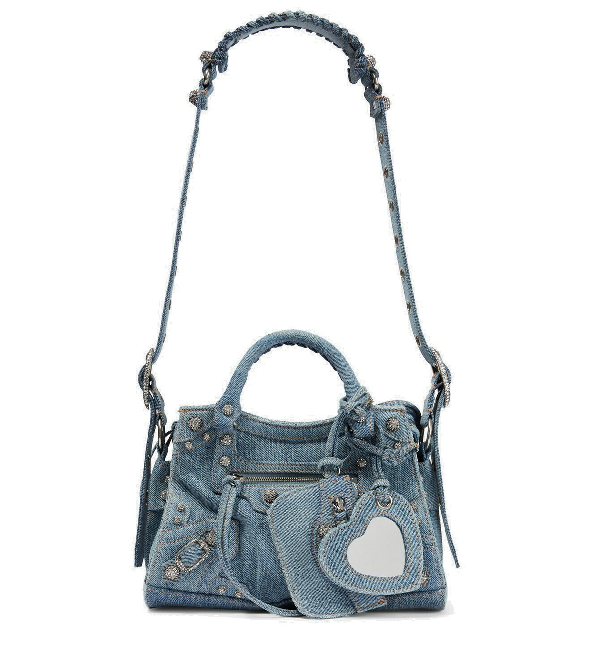 Balenciaga - Neo Cagole XS denim shoulder bag Balenciaga
