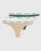 Calvin Klein Underwear Wmns Thong 3 Pack Multi - Womens - Panties