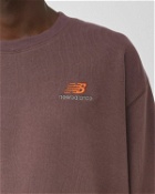 New Balance Essentials Uni Ssentials Crew Brown - Mens - Sweatshirts