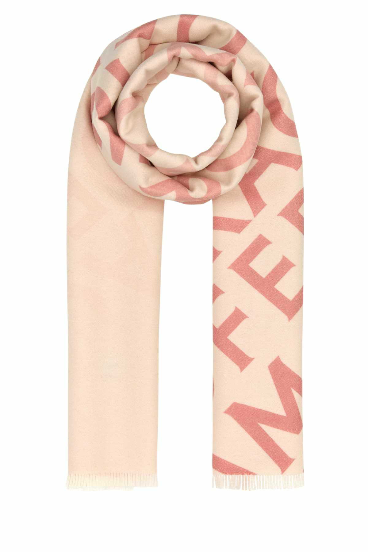 マフラー・ストール Salvatore Ferragamo Embroidered Wool Blend Reversible Scarf Ferragamo - Logo wool scarf Salvatore Ferragamo