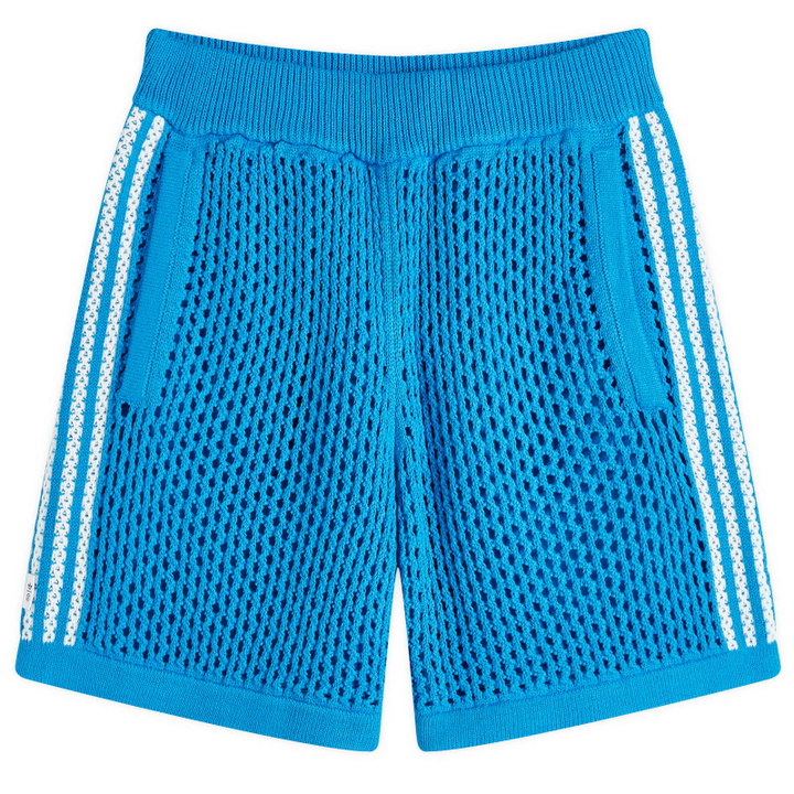 Photo: Adidas CLOT Crochet by EC Shorts in Bright Blue