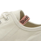 Acne Studios Men's Ballow Tumbled Sneakers in Off White/Off White