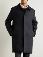 Sunspel - Boiled Wool-Blend Coat - Blue