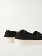 FEAR OF GOD - Leather-Trimmed Canvas Espadrilles - Black