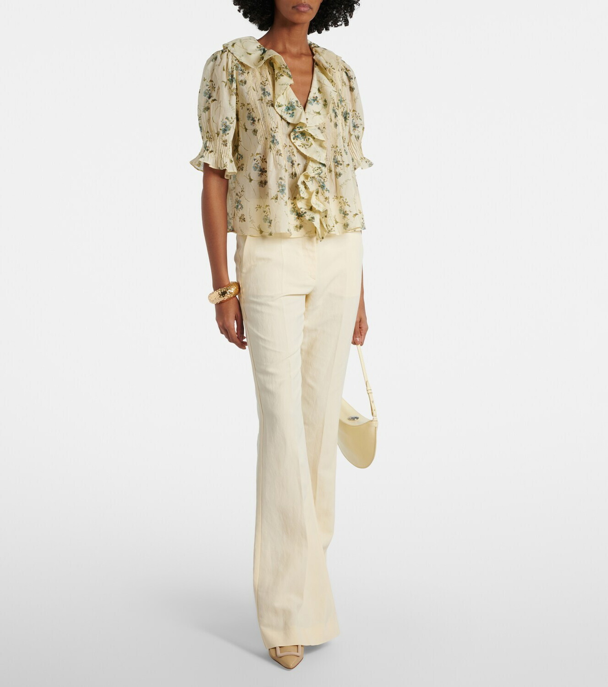 Dôen Henri floral cotton voile top