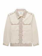 Corridor - Starlight Embroidered Cotton-Canvas Jacket - Neutrals