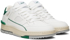 Axel Arigato White & Green Area Lo Sneakers