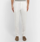 Hugo Boss - White Helford Slim-Fit Unstructured Linen Suit - White