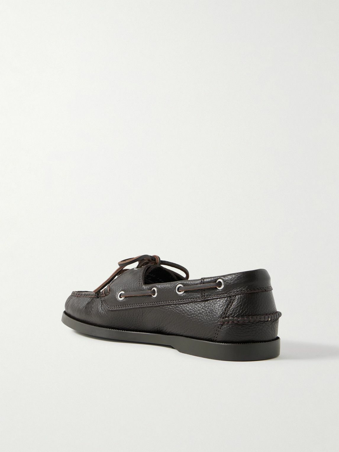 G.H. BASS - Jetty II Full-Grain Leather Boat Shoes - Brown
