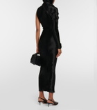 Alaïa Hooded asymmetric gown