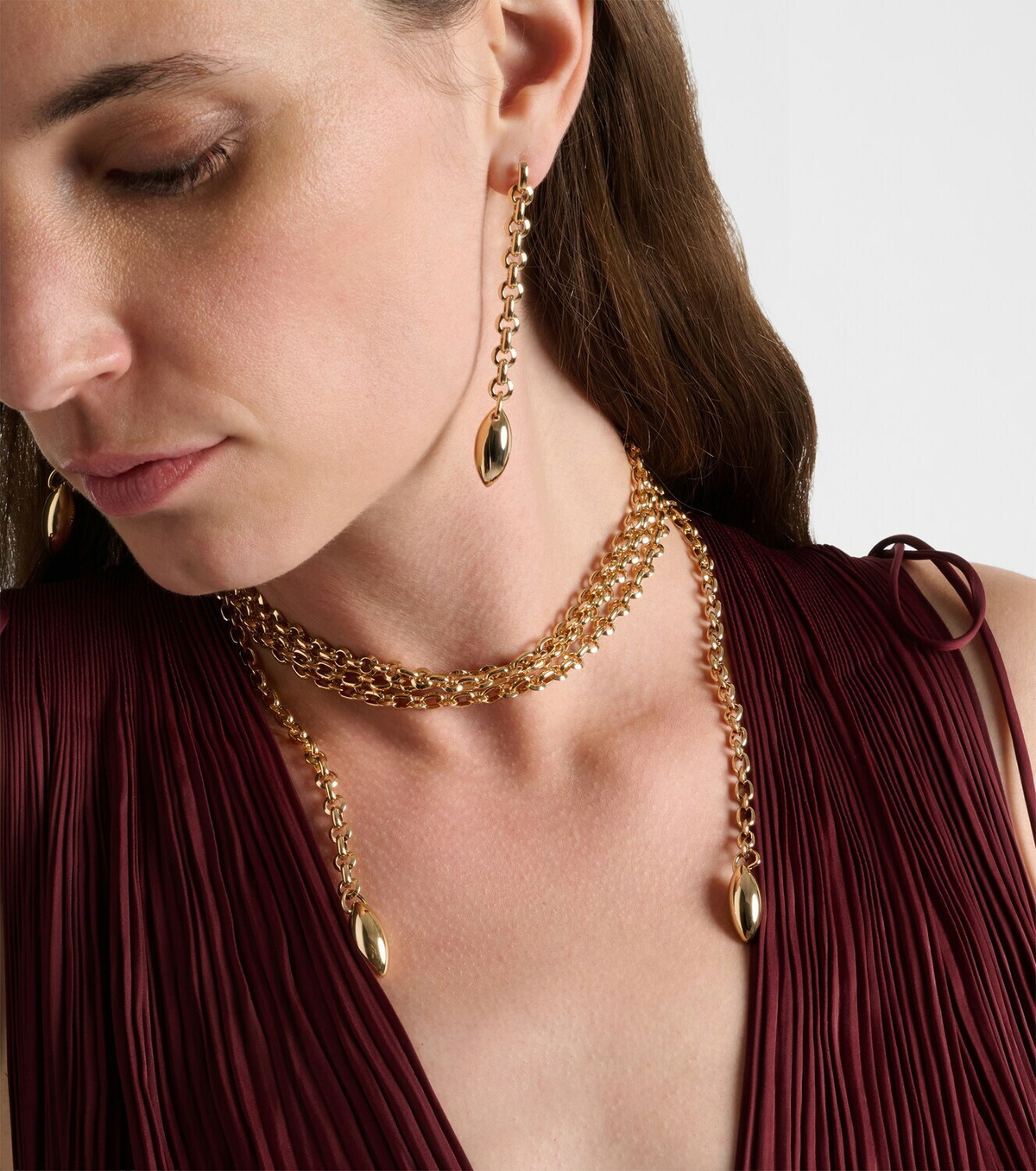 Jennifer Fisher 14kt gold-plated chain necklace