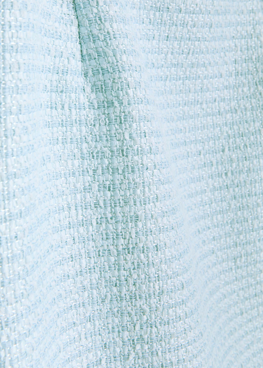 Roland Mouret Tweed Midi Skirt Light Blue