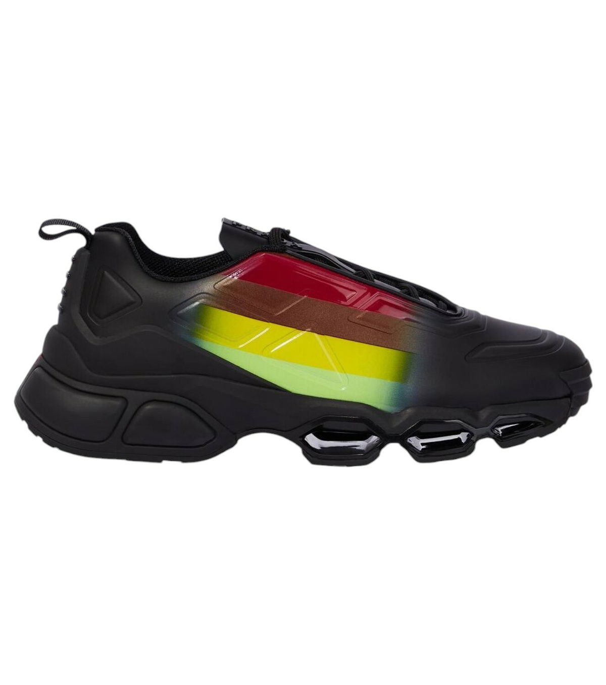 Prada Black and Silver Metallic Cloudbust Sneakers Prada Prada Black and Silver Metallic Cloudbust Sneakers Prada