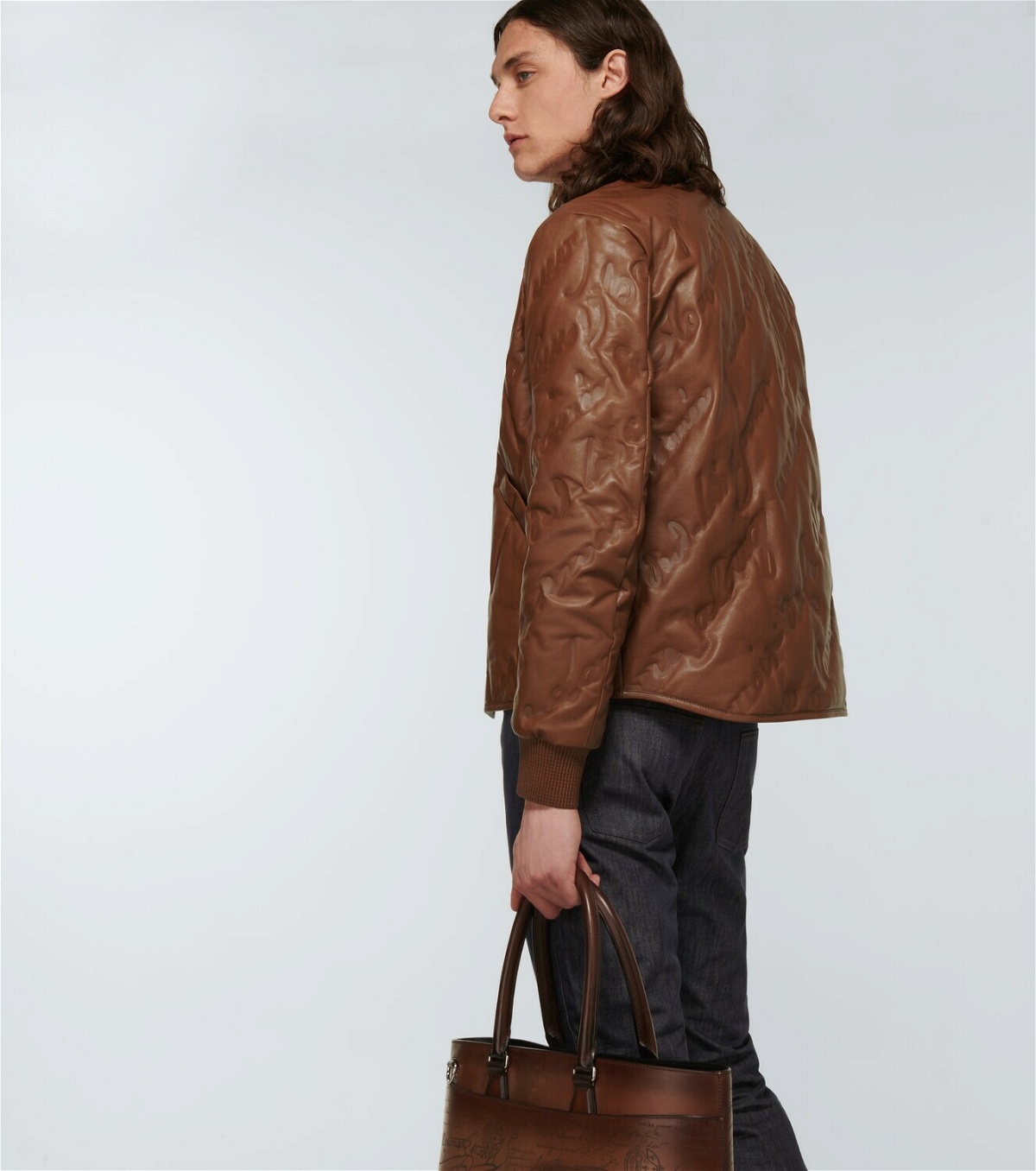 Berluti Scritto quilted leather jacket Berluti