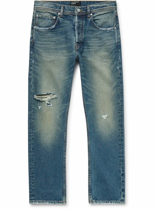 Photo: Enfants Riches Déprimés - Straight-Leg Distressed Jeans - Blue