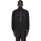 Diesel Black S-Frant Half-Zip Sweatshirt