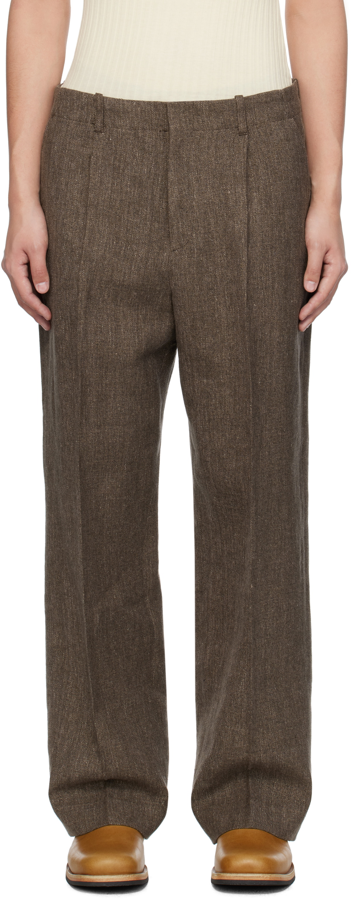OUR LEGACY Brown Borrowed Chino Trousers Our Legacy