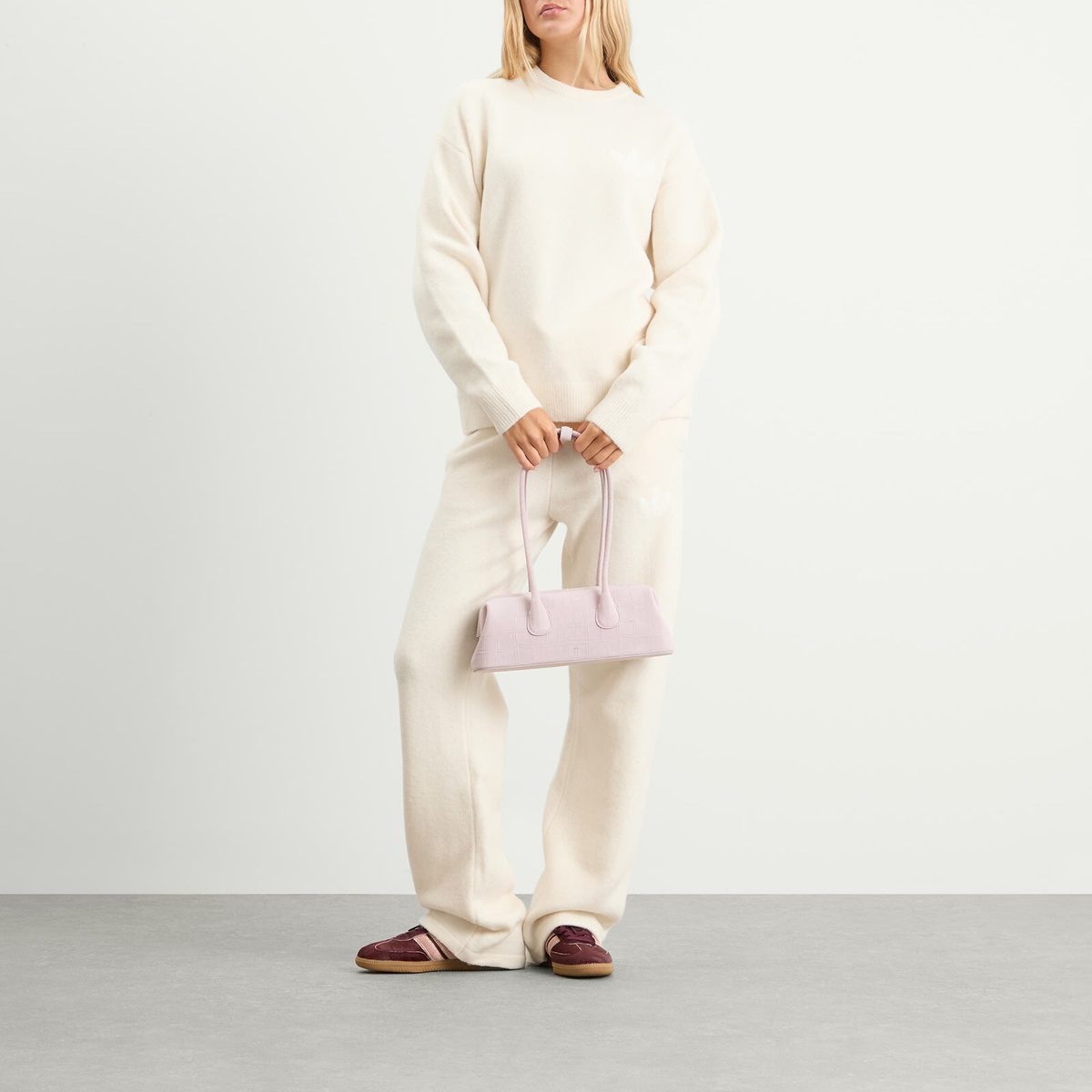 Adidas Women's Knitted Sweatshirt in Wonder White