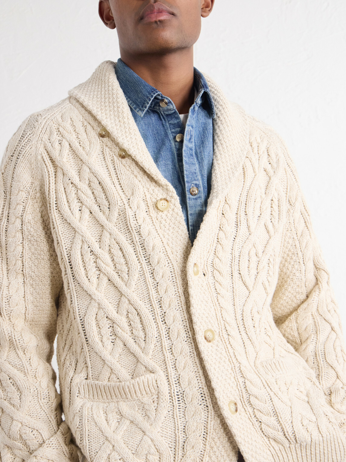 Polo Ralph Lauren - Cable-Knit Cotton Cardigan - Neutrals
