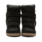 Isabel Marant Black Beckett Wedge Sneakers