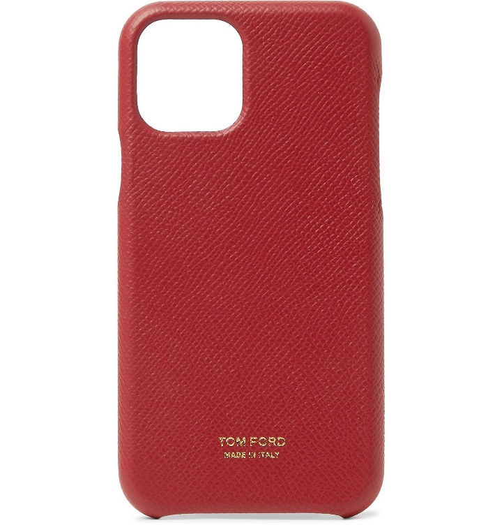 Photo: TOM FORD - Full-Grain Leather iPhone 11 Case - Burgundy
