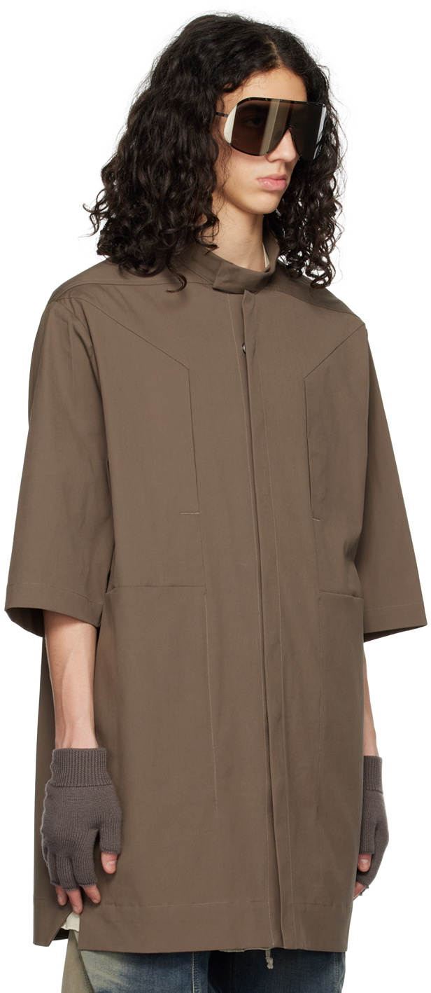 Rick Owens Gray Magnum Shirt Rick Owens