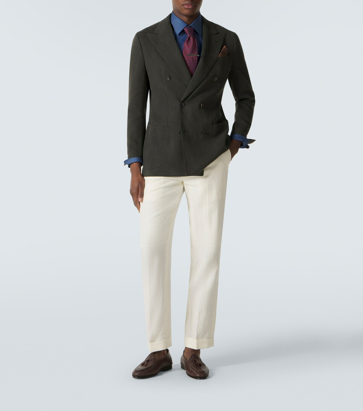 Rubinacci Marphy woven leather loafers