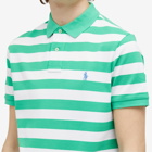 Polo Ralph Lauren Men's Bold Stripe Polo Shirt in Classic Kelly/White