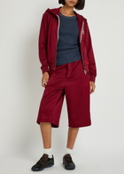 Adidas X Wales Bonner X Wales Bonner Hooded Jersey Sweatshirt Burgundy
