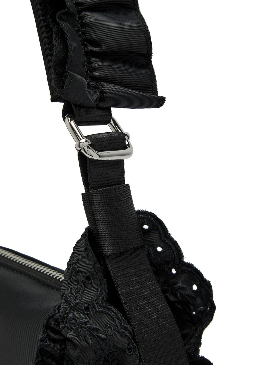 Simone Rocha Pillowcase Ruffled Nylon Shoulder bag - Black - One Size