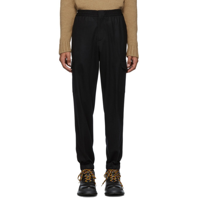 Photo: Ermenegildo Zegna Black Wool Cargo Pants