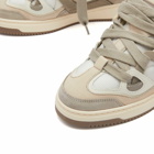 Represent Men's Bully Leather Sneakers in Washed Taupe/Cashmere