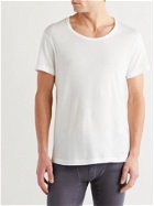 YINDIGO AM - Air-Knit Perforated Cotton T-Shirt - White - M