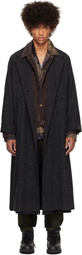 YOHJI YAMAMOTO Gray I-Raglan Reversible Coat