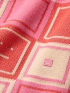 Acne Studios - Klock Logo-Appliquéd Jacquard-Knit Wool-Blend Sweater - Pink