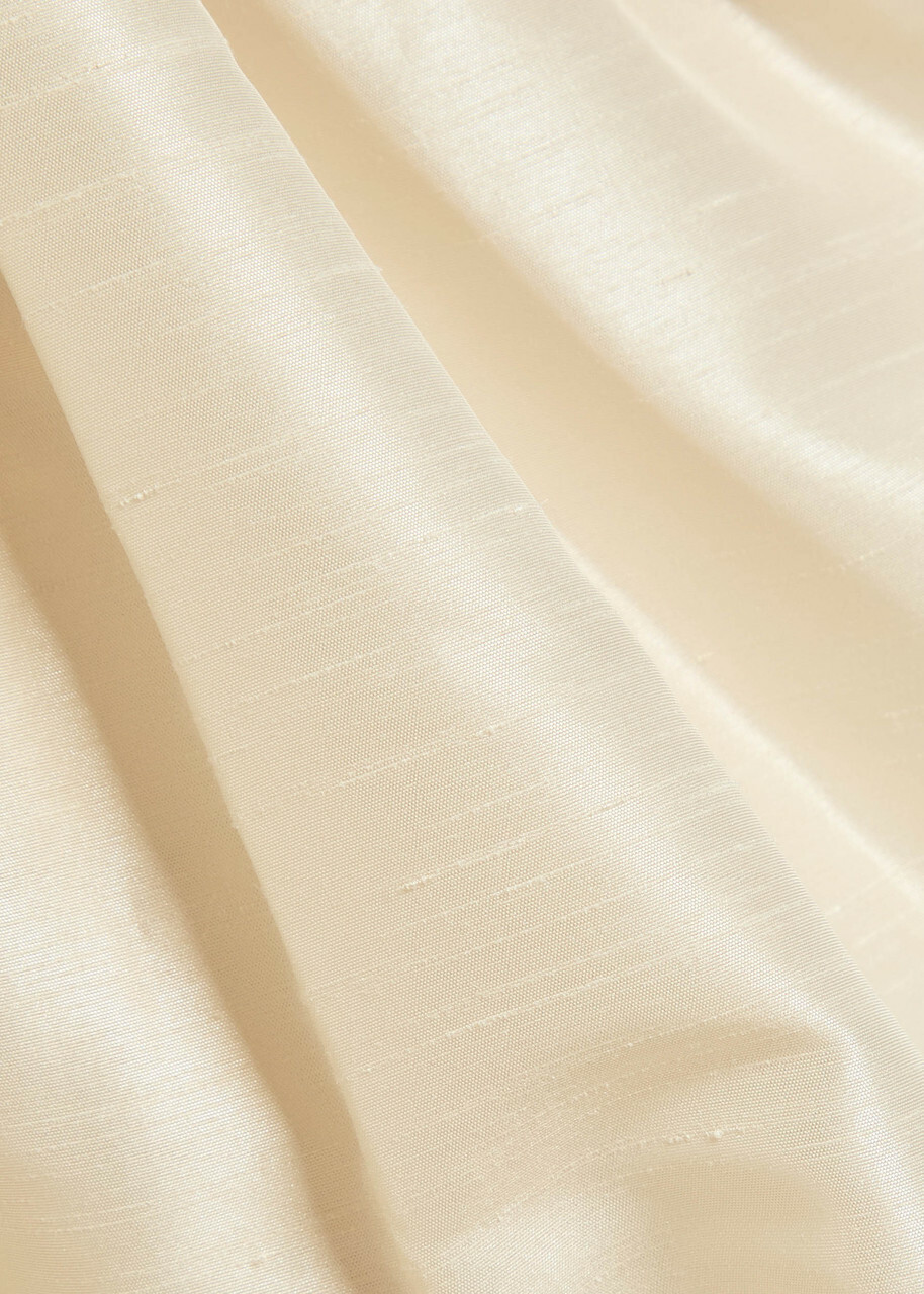 Rebecca Vallance Maple Taffeta Maxi Shirt Dress Cream